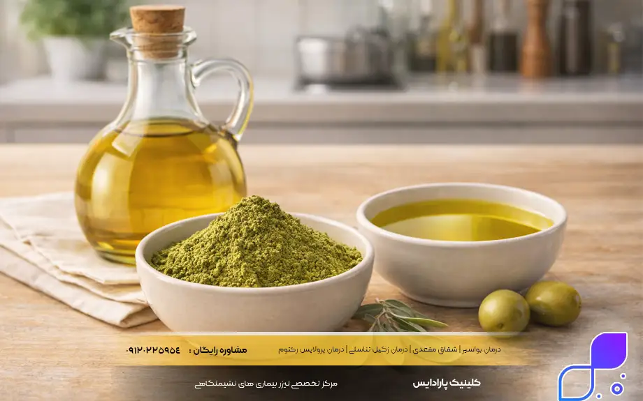 حنا و روغن زیتون برای بواسیر