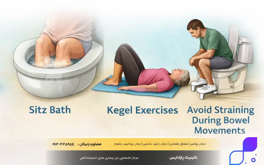 درمان خانگی بیرون زدگی مقعدی