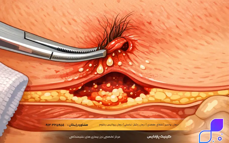 کیست مویی کشاله ران