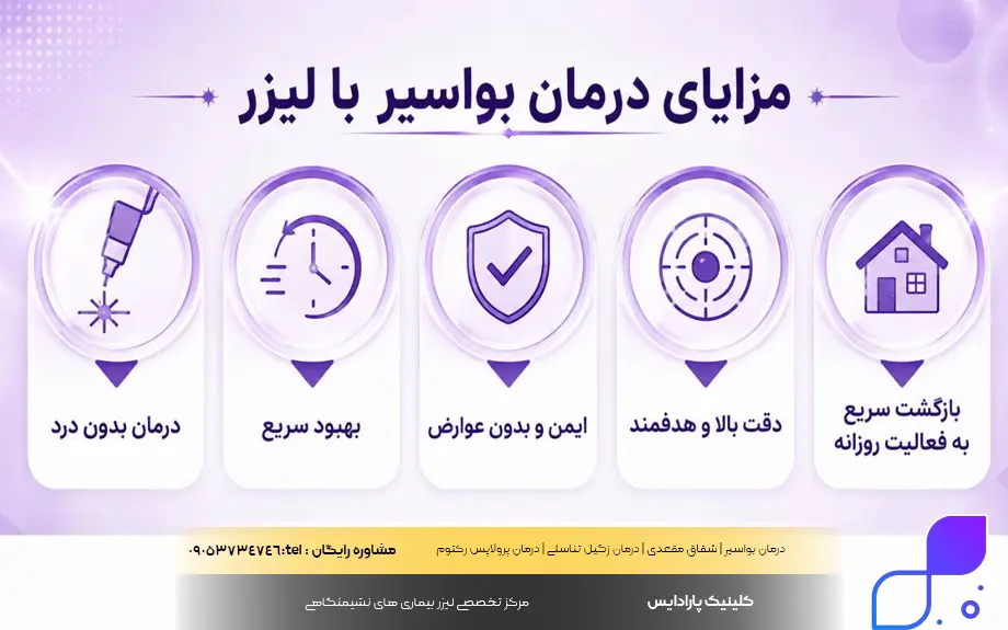 درمان بواسیر کلینیک پارادایس